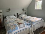 King bed in second upstairs bedroom can be converted to two twins